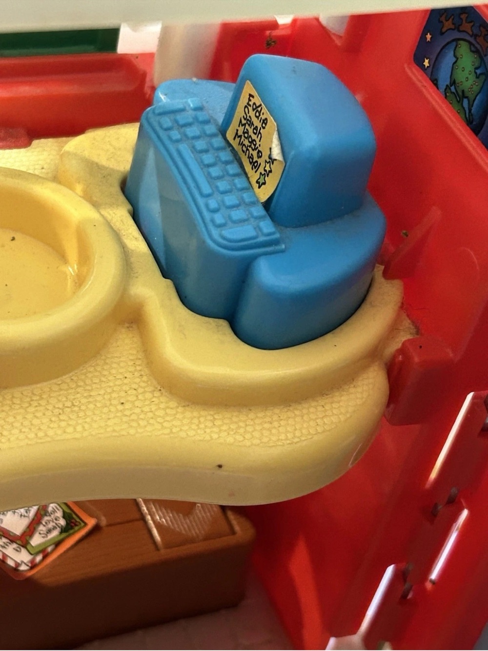 READ Important Fisher-Price little people vintage Santa Claus Christmas cottage - Picture 8 of 14